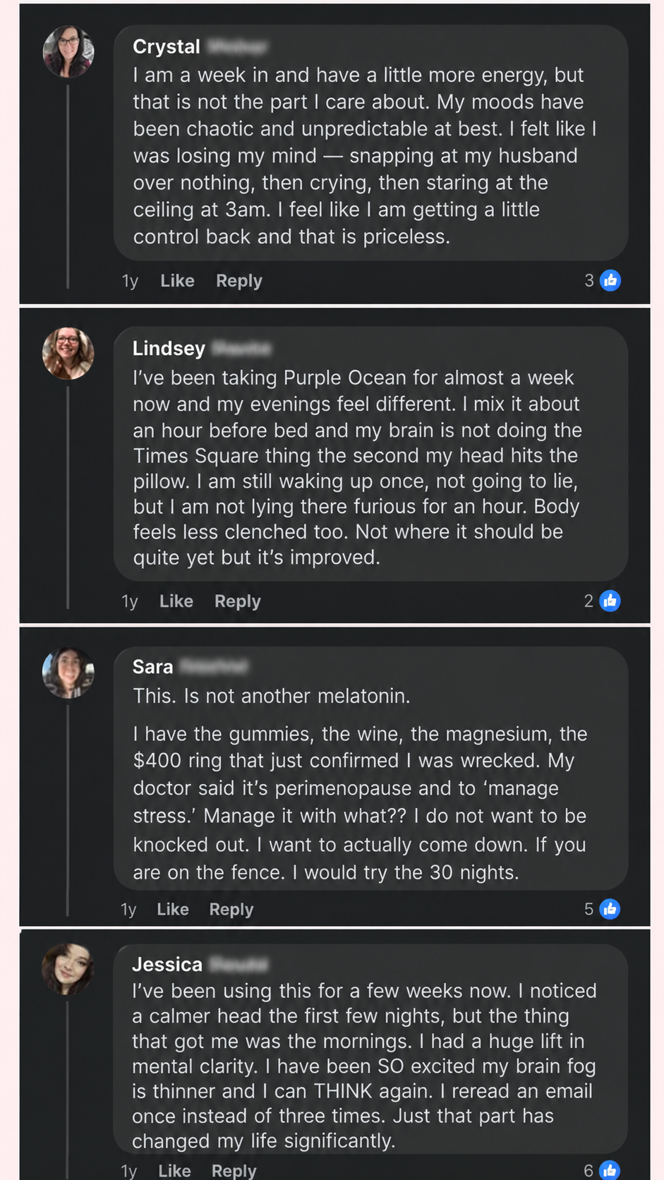 Purple Ocean customer comments and reviews