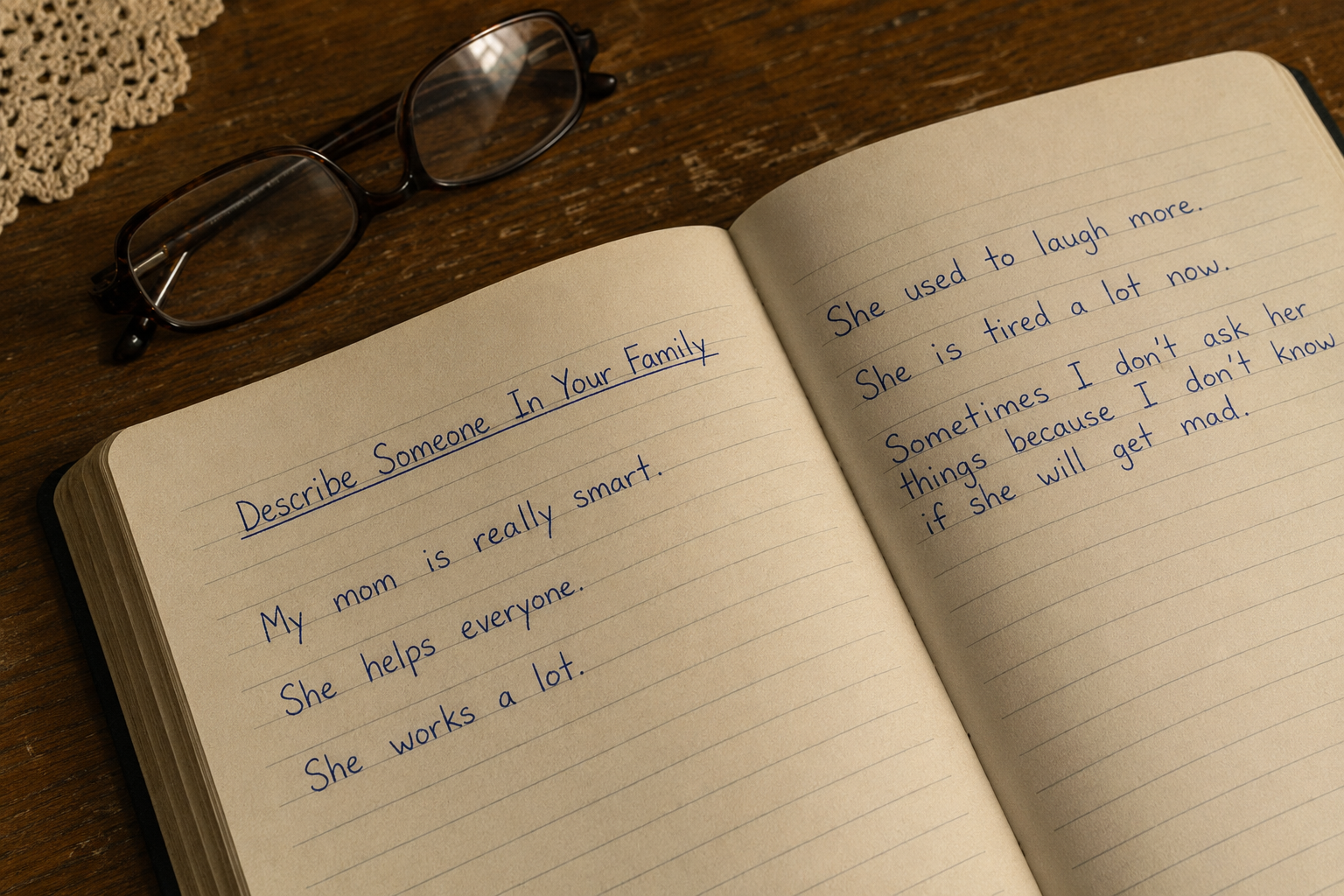 A school notebook